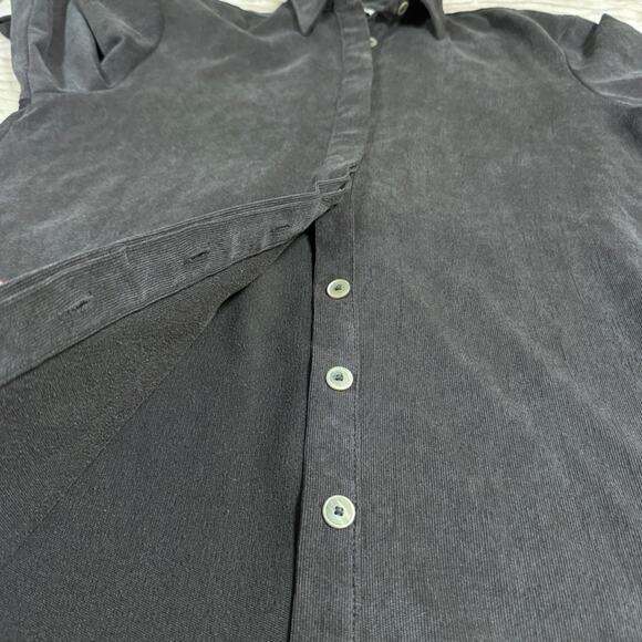Zara Charcoal Button Down Shirt - Picture 9 of 11